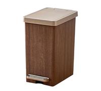 Trash Bin - Slim Can Lid, Kitchen Waste Container, Compact Garbage | Filth Holder for Dorm Room Living Rooms Bedroom Office Home Garage Apartment Small Space Organizer Storage Container