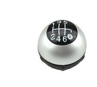 TRASH BIN Stick Gaiter Boot Cover for Fiat 500 2012 2013 2014 2015 2016 2017 2018 5 6 Speed Gear Shift Knob Sitck Head Leather Gloss Black Cap Replacement(6 Speed Matte Sliver)