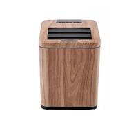 Trash bin Trash Can Intelligent Sensor With Chinese Retro Imitation Wood Grain Design For Kichen Living Room And Bathroom Garbage can(Original Wood Color,12L)