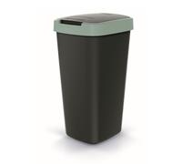 Trash Can Recycling Waste Bin 25L Sorting Lid Space Saving 5 Colours Solid Slim