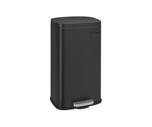 Trash Can, 34.8x29.7x63.3cm, 30L, Steel, Black