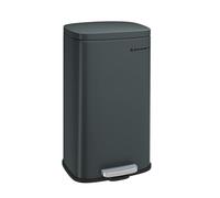 Trash Can, 34.8x29.7x63.3cm, 30L, Steel, Greenish Grey