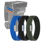 Trash Can Bands, Hongmed Heavy Duty Rubber Bands Fit 50 to 96 Gallon Cans for Kitchen/Office/Garage, Secure Large Garbage Bags(Black/Blue/Green)