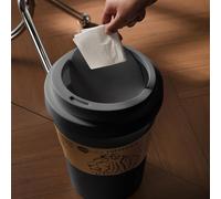 Trash Can - Coffee Cup Shape Swing Bin With Lid |Large Kitchen Bin | Stylish Garbage Binn Ideal For Home, Office, Bathroom & Efficient Waste Disposal With A Decorative Touch