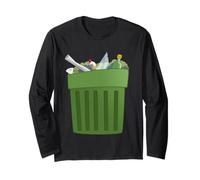 Trash Can Costume Cartoon Long Sleeve T-Shirt
