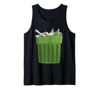 Trash Can Costume Cartoon Tank Top