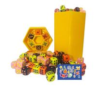 Trash Can Dice, Interactive Portable Dice Game, Fast Party Toy, Multiplayer Desk Challenge Travel Game Set for Road Trips, Camping, Teenagers, Family Fun, Binding