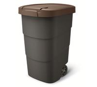 Trash Can Dustbin Wheelie Bin Wheels Lidded 90L 95L 110L Coloured Lids Outdoor