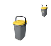 Trash Can Ecosystem 7 Liters With Handle Yellow Stefanplast