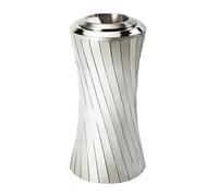 Trash Can, Floor-standing Stainless Steel Metal Bin, Commercial Ashtray, 2 in 1 Recycling Dustbin, Indoor or Outdoor Use