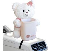 Trash Can for Car | 2-in-1 Bear Center Console - Car Garbage Can Tissue Dispenser, Elastic Compatibility Feature: for Truck SUV RV Sedan Vehicle Automotive Armrest Box Travel Road Trip Men Women