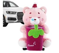 Trash Can for Car with Tissue Holder,Animal Tissue Box Holder and Trash Can for Car - Soft Plush Automotive Interior Accessories for Keys Cell Phones Umbrella Kids' Snacks Wallet Pet Waste Management