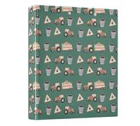 Trash Can Garbage Truck 3 Ring Binder 1.5 Inch Round Ring Binder View Binder Holds 200 Documents for Home School Office Use