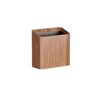Trash Can High Value Double Barrel Solid Wood Square Garbage Cans Living Room Garbage Can Household Large Kitchen Large Capacity Trash Bin(Khaki)