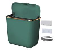 Trash Can - Kitchen Compost Bin | Waste Bin for Kitchen | 7L Mounted garbage can | Over The Door Trash Can with Lid |Compost Basket Space Saving Dustbin Mountable for Counter Under Sink Cabinet RV