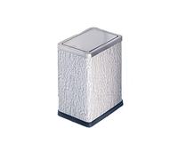 Trash Can Kitchen Home Square Stainless Steel Crevice Shaking Lid Creative Fashion Leather Living Room Bedroom Bathroom