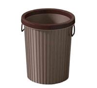 Trash Can Kitchen Trash Bin Household Living Room Office Large Capacity Bathroom Sanitary Bin(Bruin)
