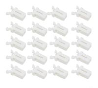 Trash Can Lid Replacement Latch, Self-Locking Switch for Touch Bin, Plastic Locking Clip Repair Kit for Kitchen Waste Bins, Car Glasses Cases, Storage Boxes, Black and(White-20pcs)