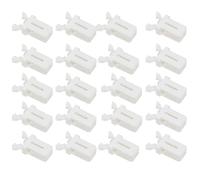 Trash Can Lock Self-Locking Switch Replacement Catch Bin Latch Repair Clip | Replacement self-locking switch catches in black and white plastic for bin lid repair and storage compartments.