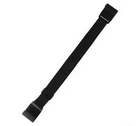 trash can lock strap with elastic polyester fabric and frosted metal hooks, adjustable length fits various sized bins to keep lids tightly secured