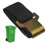 Trash Can Locks for Animals, Easy Adjustable Garbage Can Locks for Animals, Bear Proof Trash Can Lid Lock, Prevent Bear Raccoon Dog Tipping Over Trash BinTrash Can Lock Garbage Can Strap(Black)