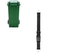Trash Can Locks for Animals with Double Metal Claw,Adjustable Double Claw Trash Bin Lock Strap to Prevent Small Animals From Rummaging,Trash Can Bungee Cord Belt Rope For Outside Raccoon (1pcs)
