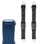 Trash Can Locks - Soft Trash Can Lock Strap for Animals, Pack of 2 | Adjustable Locking Straps to Protect Outdoor Patio from Cats, Dogs, Foxes, and Kids