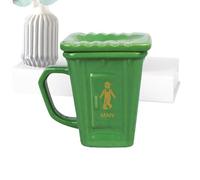 Trash Can Mug - Sturdy Ceramic Bin Mugs | Novelty Coffee Mug, Humorous Tea Cups, Comfortable Hold, Bring Joy for Women Men Home Birthday Party Morning Routine Relaxing Moments Weekend Leisure