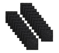 Trash Can Odor Filter - 20pcs Activated Charcoal Deodorizer Pads, Adhesive Odr Absorber, Strong Smell Eliminator, Long Lasting Freshener | Trash Can Odor Filter for Kitchen Bathroom Diaper Pail