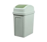 Trash Can Pack Plastic Garbage Container Bin Rubbish Recycle Plastic Waste Bin with Press Top Lid, Waste Basket for Kitchen, Bathroom, Living Room, Office, Narrow Place