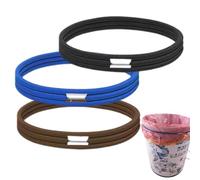 Trash Can Rubber Bands - Adjustable Elastic Fits, Litter Box Garbage Can Bands | Strong Stretch Fit Securing, Reliable Container Liner For Stability Maintenance Office School Classroom Kitchen Use