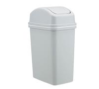 Trash Can, Small Bathroom Trash Can With Lid, Kitchen Waste Basket, 10L Tall Garbage Bin With Swing Lids,Bathroom Garbage Bin, Leak-Proof Slim Waste Basket, For Home, Bedroom, Laundry