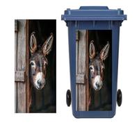 Trash Can Sticker Adhesive 12.2x27.55 Inch PVC Dustbin Decal