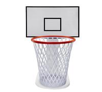 Trash Can Storage Holder - Basketball Style Dustbin Structure, Solid Timber Wastebasket Display Frame, Engaging Throw Aim Trash Arrangement, Playful Environmental Order Aid | Daily Clean Habit