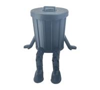Trash Can Toy - 3D Printed Trash Can Figurine, Interactive Joint Movable Robot | Desktop Decoration & Fidget Toy For Age 3+, Creative Collectible For Home, Office & Travel, Gift