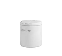 Trash Can with Sensor White Oval Lt8-zt29 H&H