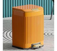 Trash Can with Step Pedal, High Capacity Garbage Can with Lid for Home and Office, Ideal for Bathroom Use, Inner Bucket for Easy Cleaning