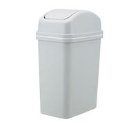 Trash Can with Swing Lid - 10L Tall Trash Can, Swing Lid, Bathroom Trash Can, Leakproof Kitchen Wastebasket, Bedroom Trash Can with Lid Outdoor Durable Trash Can with Lid Space Saving Trash Can for
