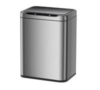 Trash Can with Wave-to-Open Sensor, Anti-Odor Seal, Pressure Ring Solid Bag, Moisture-Proof and Durable Design
