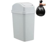 Trash Cans With Lids - Swing Top Trash Can | 10L Trash Bin With Swing Lid | Thickened Kitchen Waste Basket | Bedroom Trash Can | Leak-Proof Bathroom Garbage Bin, Bedroom Trash Can For Counter