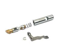 Trash Chute Thumb Latch Trigger Plunger - Bottom Hinged Door Handle 1-5/8 Inch Backset Silver Tubular Part for Wilkinson and Other Manufactured Garbage & Rubbish Stainless Steel Doors (Galvanized)