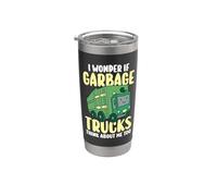 Trash Collector I Wonder If Garbage Trucks Think About Me Stainless Steel Insulated Tumbler