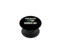 Trash Day Is My Favorite Day Funny Garbage Truck PopSockets Adhesive PopGrip