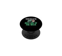 Trash Day Is The Best Day Of The W arbage Truck Funny PopSockets Adhesive PopGrip