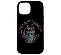 Trash Is My Treasure Tonight Raccoon Humor Case for iPhone 15