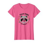 Trash Panda Enthusiast Raccoon Graphic Tee T-Shirt, Women, Pink Heather, XXL
