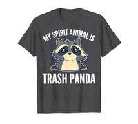 Trash Panda My Spirit Animal is a Trash Panda T-Shirt, Men, Dark Heather Grey, Small