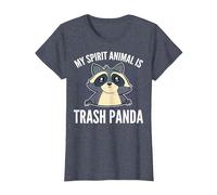 Trash Panda My Spirit Animal is a Trash Panda T-Shirt, Women, Heather Blue, Small