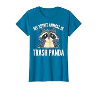 Trash Panda My Spirit Animal is a Trash Panda T-Shirt, Women, Sapphire Blue, Small
