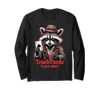 Trash Panda Plays Dirty Poker Casino Style Long Sleeve T-Shirt